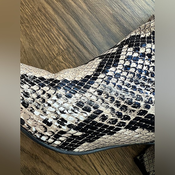 Marc Fisher Python Block Heel Booties - Picture 8 of 16
